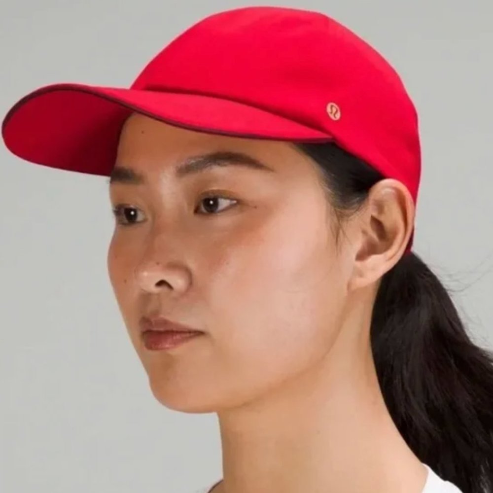 Lululemon Fast and Free Run Hat *Lunar New Year in Dark Red